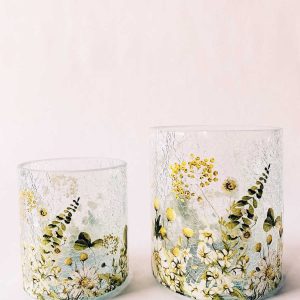Lysglass Krakelert Grønn eng 317415