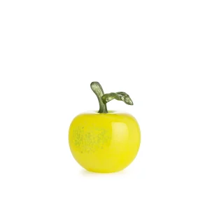 Hadeland Glassverk Glasseple Gul 11cm
