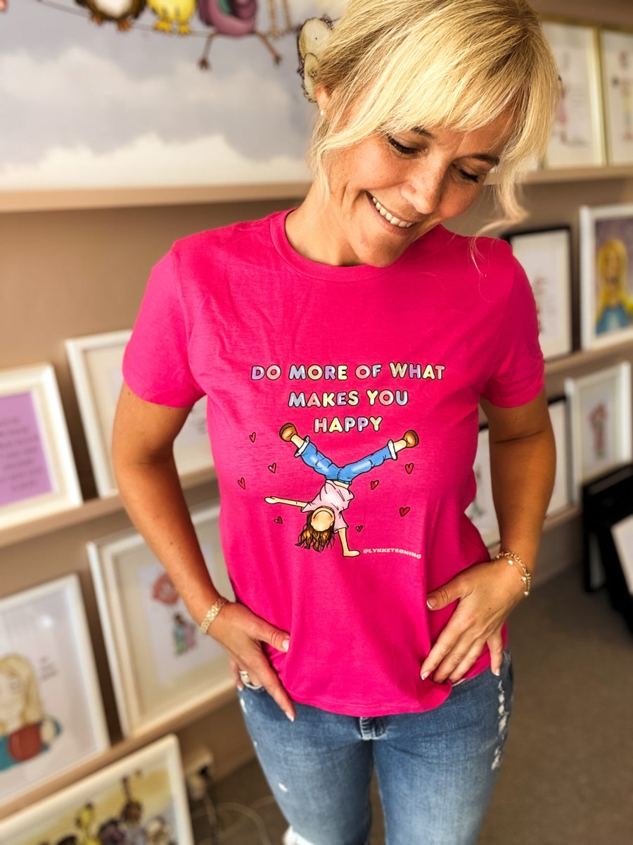 T-shirt “Do more of what makes you happy” Pink - Image 2