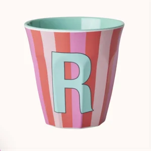 Rice Melaminkopp R Stripet Rosa