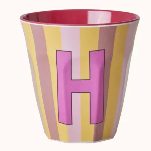 Rice Stripe Bokstavkopp H