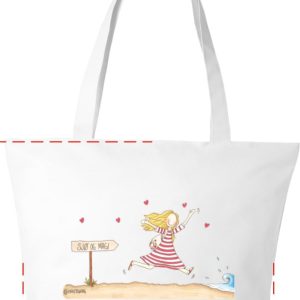 Knallfin og praktisk sommerveske – Hvit Limited edition