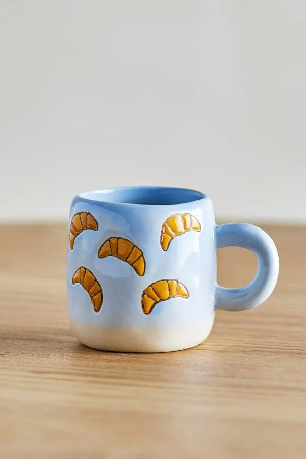 Millie Espresso Cup Blue Croissant 110 ml – Bloomingville - Image 3