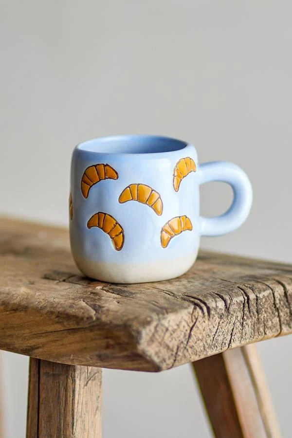 Millie Espresso Cup Blue Croissant 110 ml – Bloomingville - Image 2