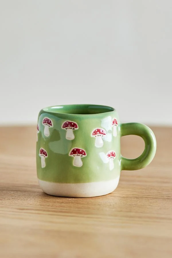 Millie Espresso Cup Green Mushroom 110 ml – Bloomingville